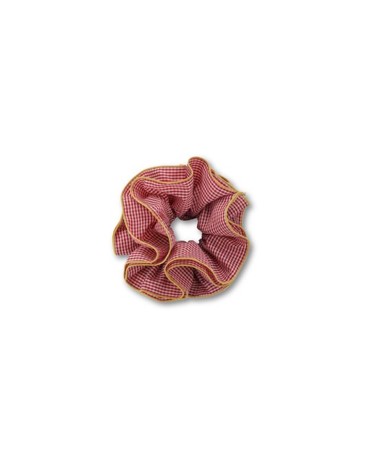 Chouchou à volants en treillis