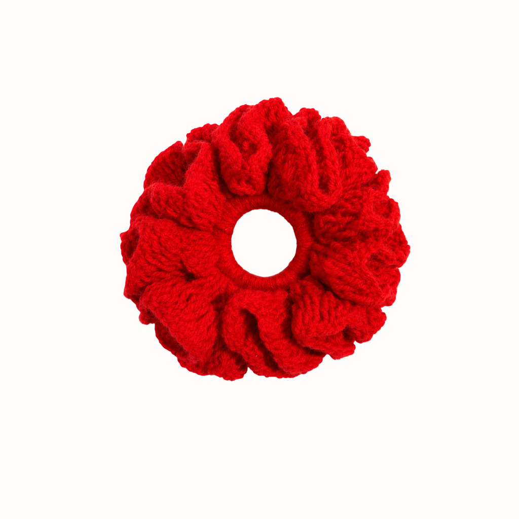 Chouchou Crochet "Ruby"