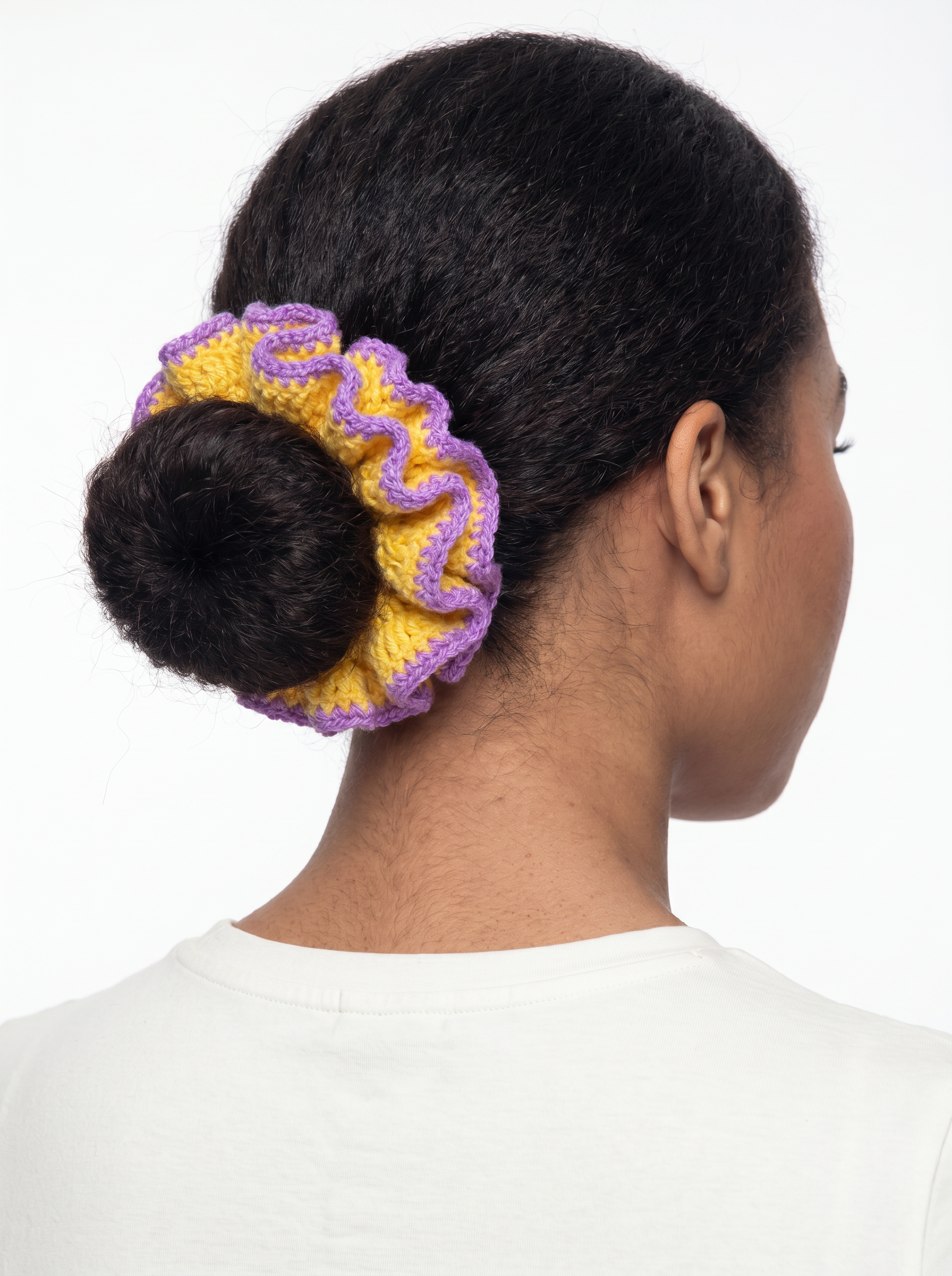 Chouchou Crochet "Solia" Fluffy