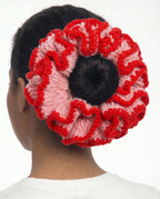 Chouchou Crochet "Rosalya" Fluffy